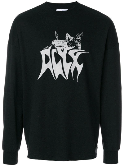 Shop Alyx - Printed Sweatshirt  In Black