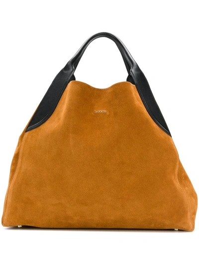 Shop Lanvin Large Cabas Tote Bag