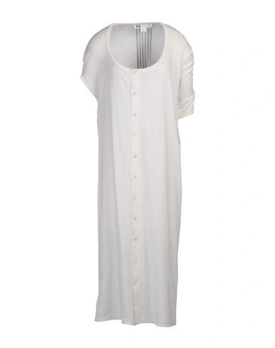 Shop Y-3 Long Dress In White