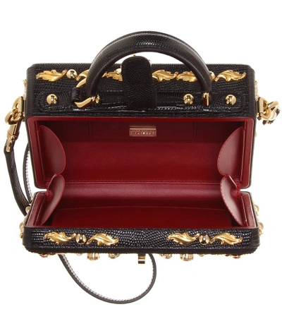 Shop Dolce & Gabbana Dolce Box Embellished Shoulder Bag
