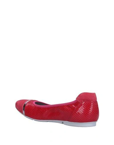 Hogan Ballet Flats In Fuchsia
