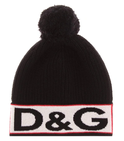 Shop Dolce & Gabbana Knitted Wool-blend Hat