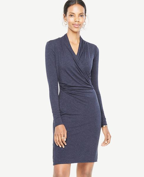 ann taylor faux wrap dress