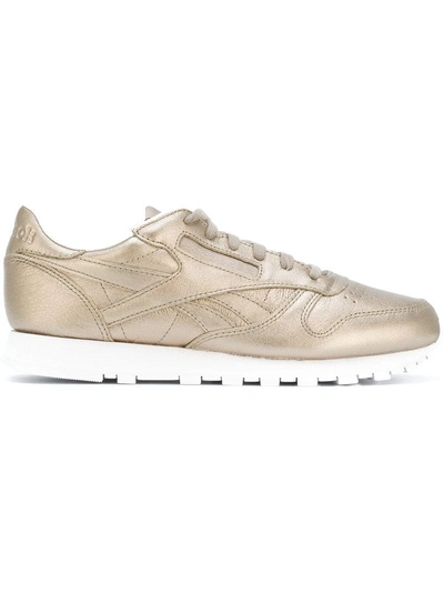 Reebok Classic Leather Trainers In Champagne Pearlised | ModeSens