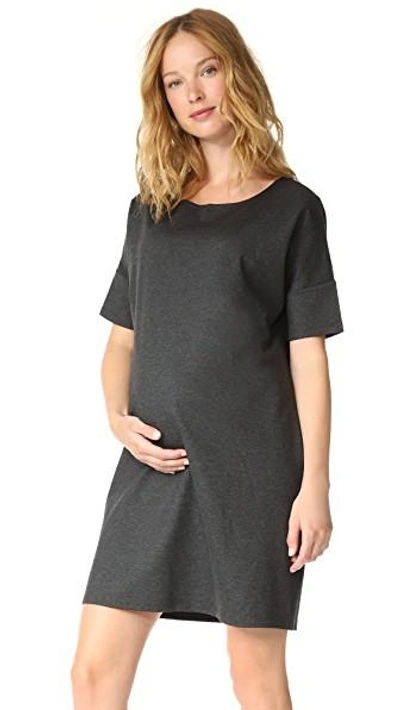 Shop Hatch Afternoon Dress In Charcoal