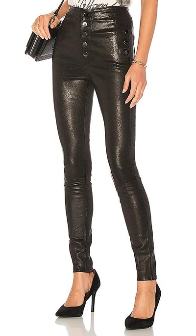 Shop J Brand Natasha Leather Pant In Black