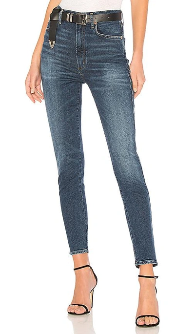 Shop Agolde Roxanne Super High Rise Skinny In Freeway