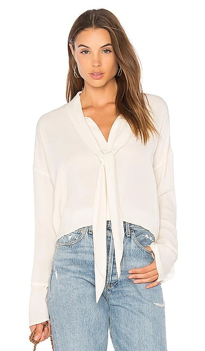 Shop Theory Scarf Blouse In Ivory