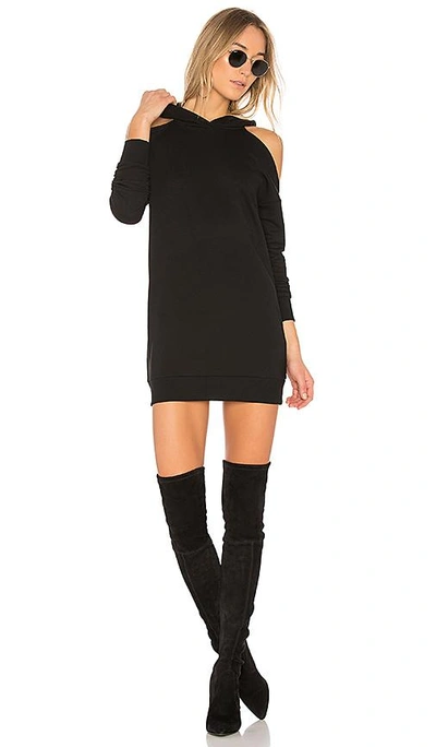 Shop By The Way. Delia Cold Shoulder Sweatshirt Dress In Black