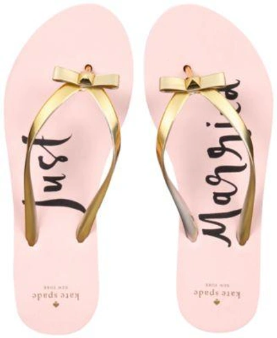 Shop Kate Spade New York Nadine Flip Flop Sandals Women's Shoes In Gold