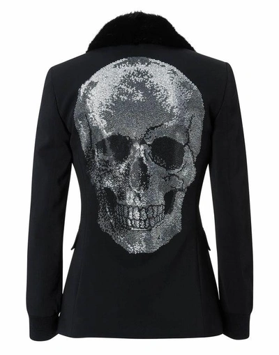 Shop Philipp Plein Coat Long "lyan Carol"