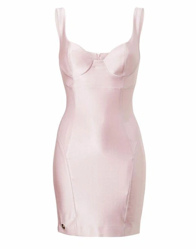 Shop Philipp Plein Short Dress "soho" In Rose / Pink