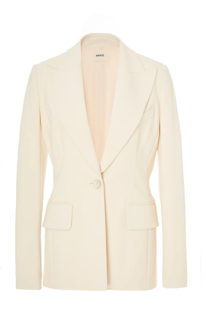 Shop Khaite Sofia Classic Twill Blazer In Pink