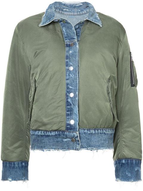 amiri denim bomber jacket