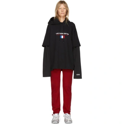 Vetements double top sleeve hoodie