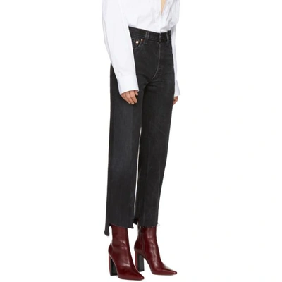 Shop Vetements Black Reworked Push Up Jeans