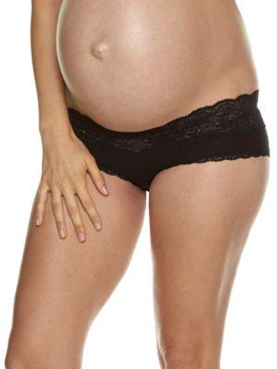 Shop Cosabella Women's Never Say Never Maternity Hotpants In Black
