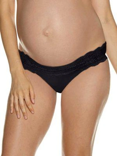 Shop Cosabella Women's Never Say Never Maternity Thong In Black
