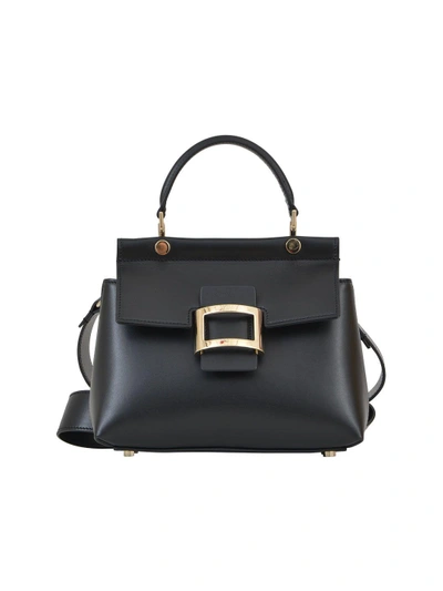 Shop Roger Vivier Viv Cabas Mini Bag In Black