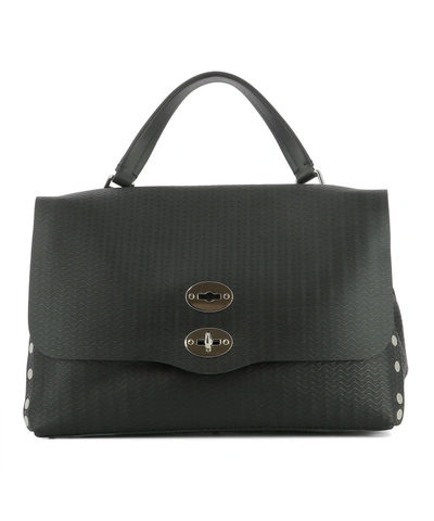 Shop Zanellato Black Leather Handle Bag