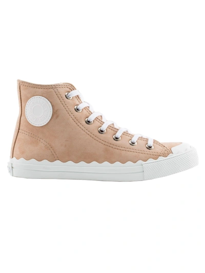 Shop Chloé Kyle Hi-top Sneakers In Reef Shell