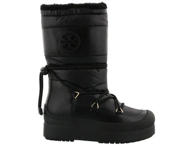 Shop Tory Burch Cliff Snow Boot In Black-black