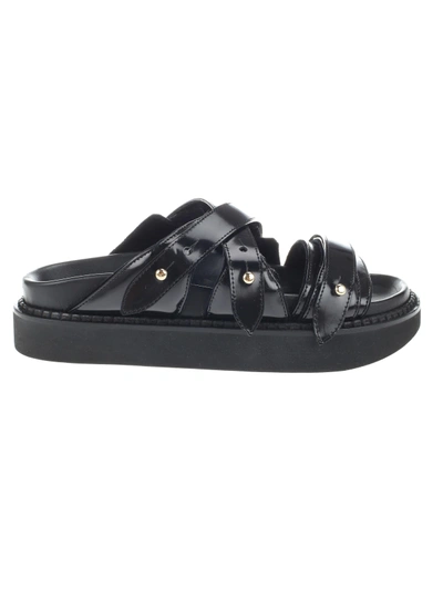 Shop Simone Rocha Strappy Sandals In Black