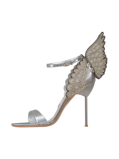 Shop Sophia Webster 11cm Evangeline Sandals In Silver