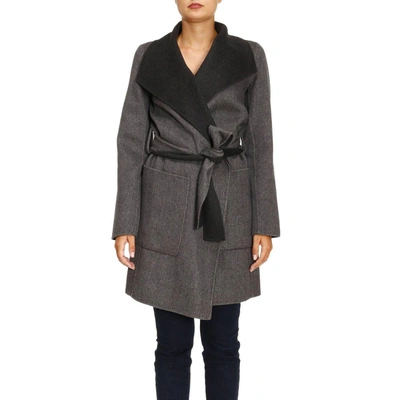 Shop Michael Michael Kors Coat Coat Women  In Grey