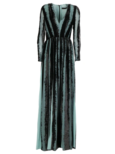 Shop Elie Saab Long Dress In Multicolor