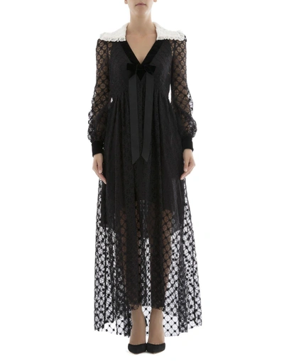 Shop Philosophy Di Lorenzo Serafini Black Cotton Long Dress