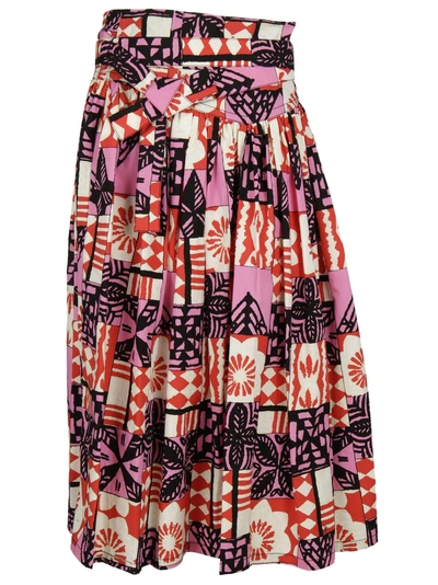 Shop Marc Jacobs Printed Skirt In Pink Multi