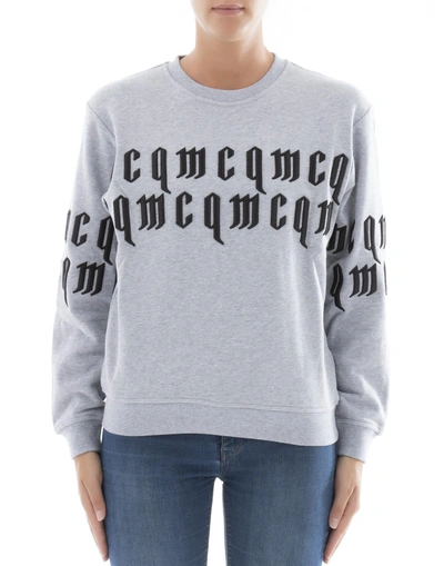 Shop Mcq By Alexander Mcqueen Grey Cotton Sweater