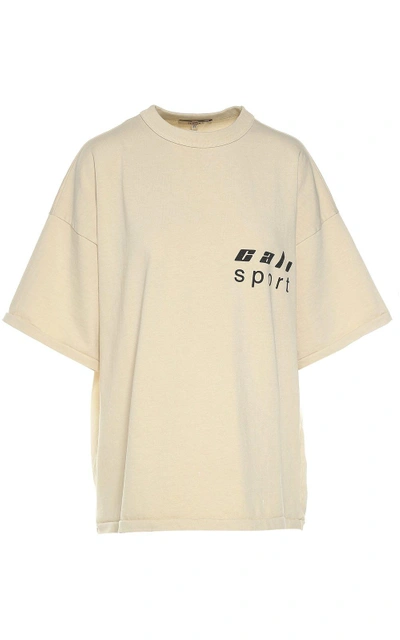 Shop Yeezy Cali Sport Cotton-jersey T-shirt Season 5 In Avorio