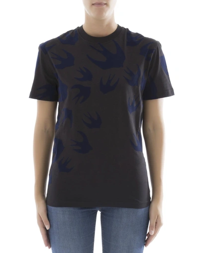 Shop Mcq By Alexander Mcqueen Black Cotton T-shirt