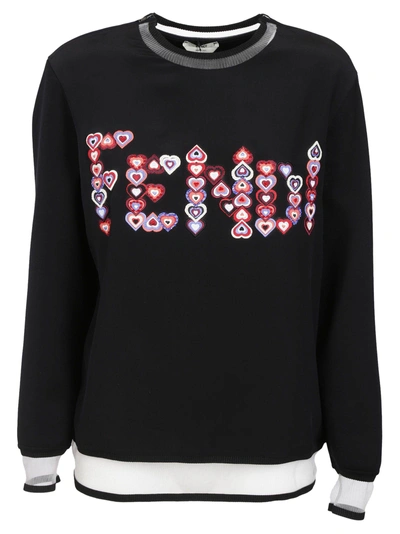 Shop Fendi Beating Hearts Sweatshirt