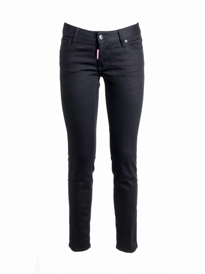 Shop Dsquared2 Straight Jeans In Black