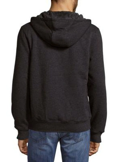 Shop Michael Kors Hooded Jacket In Charcoal