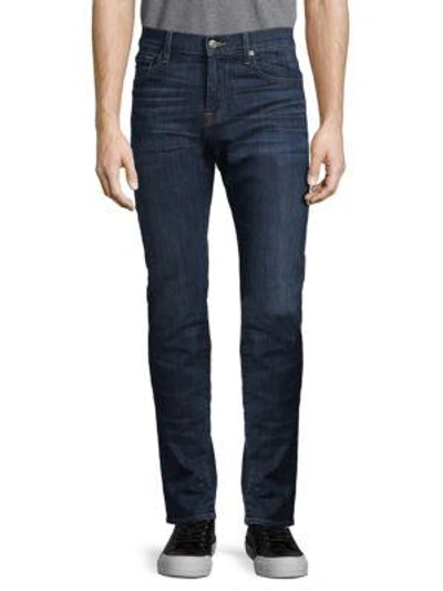 Shop 7 For All Mankind Paxtyn Clean-pocket Slim-fit Jeans In Voyage