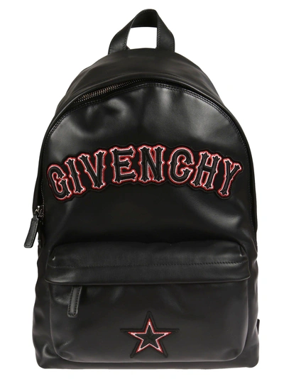 Shop Givenchy Branded Backpack In Black