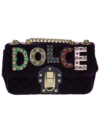 Shop Dolce & Gabbana Lucia Quilted Shoulder Bag