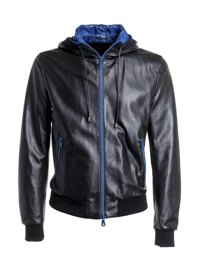Shop Dolce & Gabbana Zipped Hooded Jacket In Black