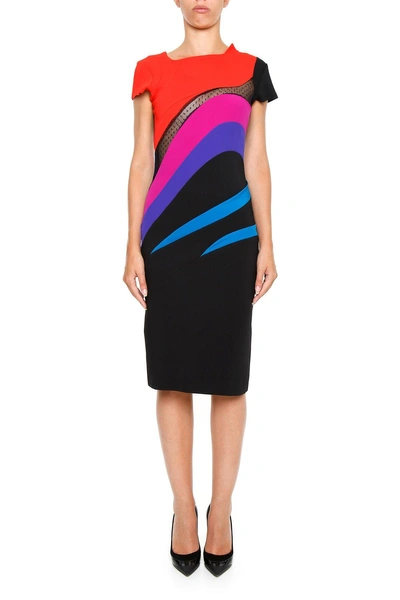 Shop Capucci Multicolor Dress In Rainbowrosso