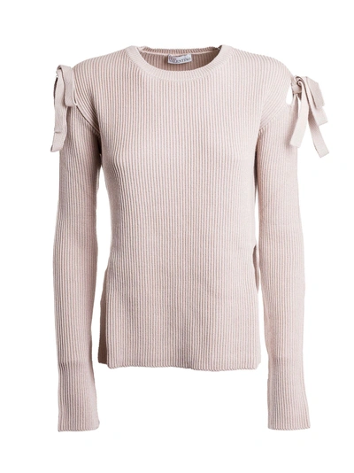 Shop Red Valentino Cut Out Detail Jumper In Pink