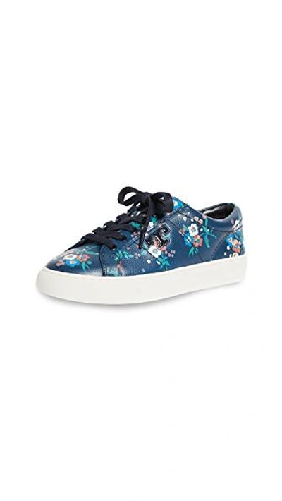 Tory Burch Amalia Pansy-print Low-top Sneaker In Pansy Bouquet | ModeSens
