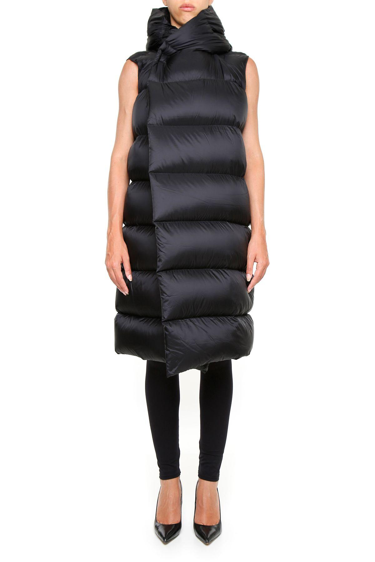 Rick Owens Sleeveless Shell Puffer Jacket In Black | ModeSens