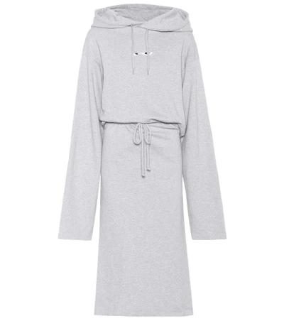 Shop Vetements Cotton-blend Dress In Grey