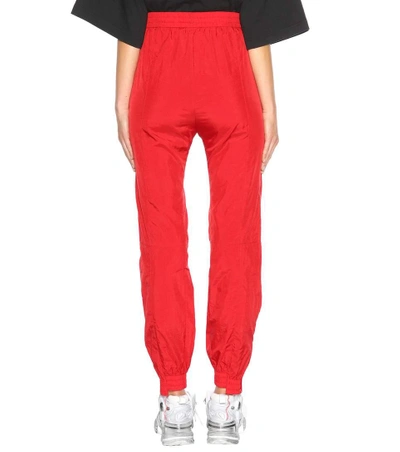 Shop Vetements X Reebok Track Pants In Red