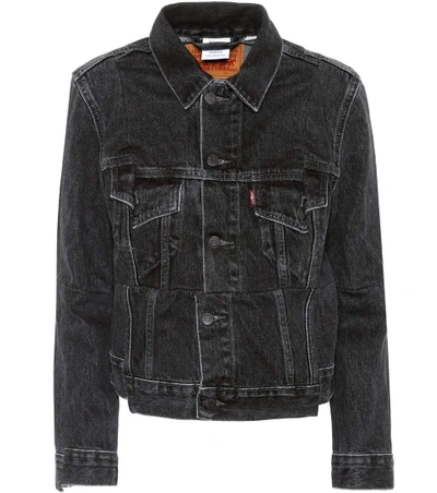 Shop Vetements X Levi's&reg; Denim Jacket In Black