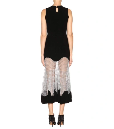 Shop Alexander Mcqueen Sleeveless Wool-blend Dress